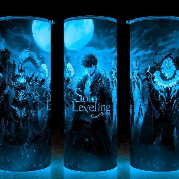 Glow in the Dark Solo Leveling Sung Jin-woo Anime  Collection Cup Mug Tumbler - Picture 1 of 4